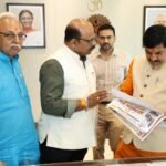 मुख्यमंत्री डॉ. मोहन यादव से मध्य प्रदेश प्रेस क्लब अध्यक्ष डॉ. नवीन आनंद जोशी की भेंट
