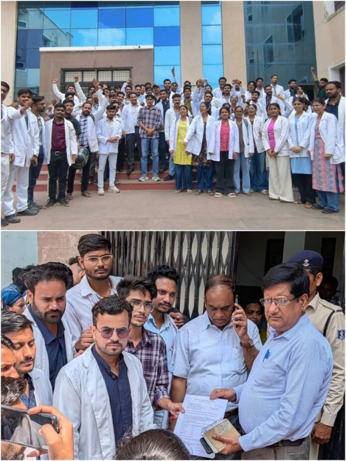 Intern doctors and students from across