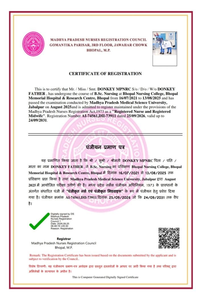 Nursing registration system exposed